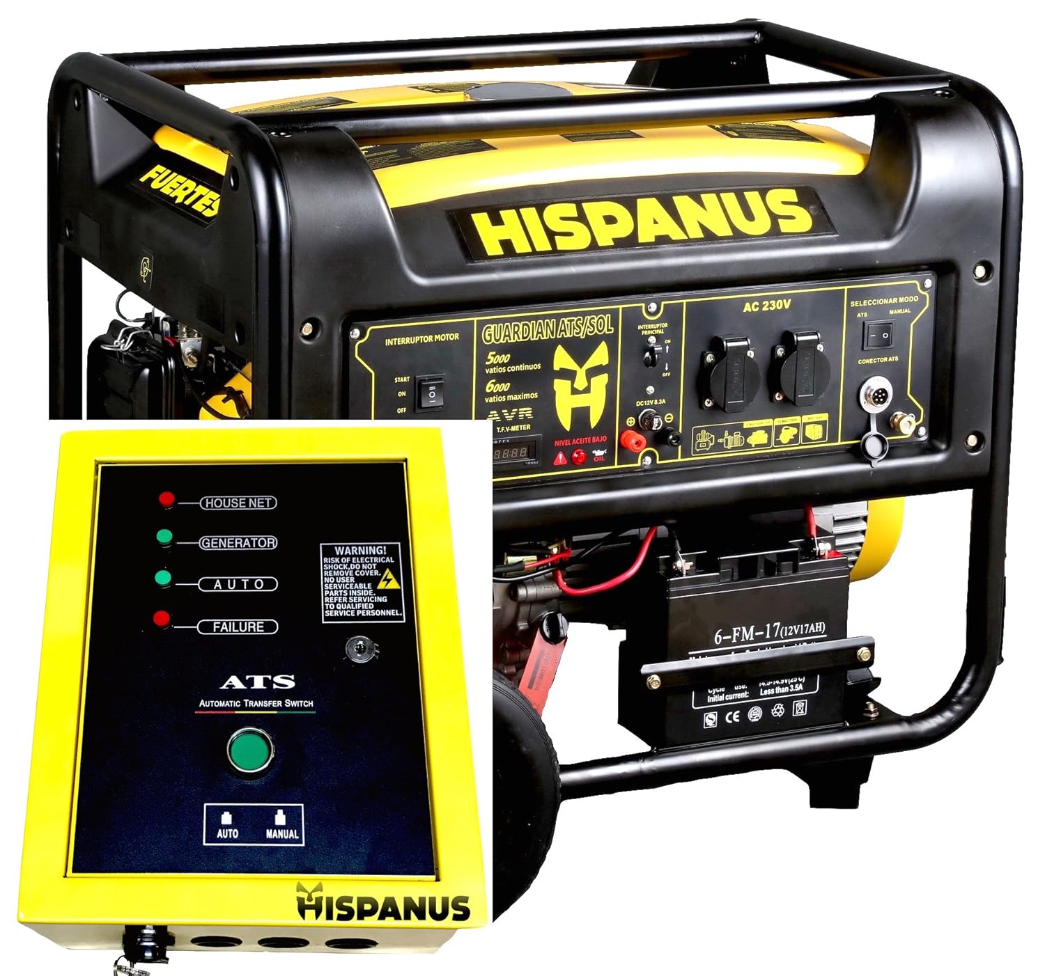 HISPANUS GUARDIAN ATS SOL wp GENERADOR DE GASOLINA