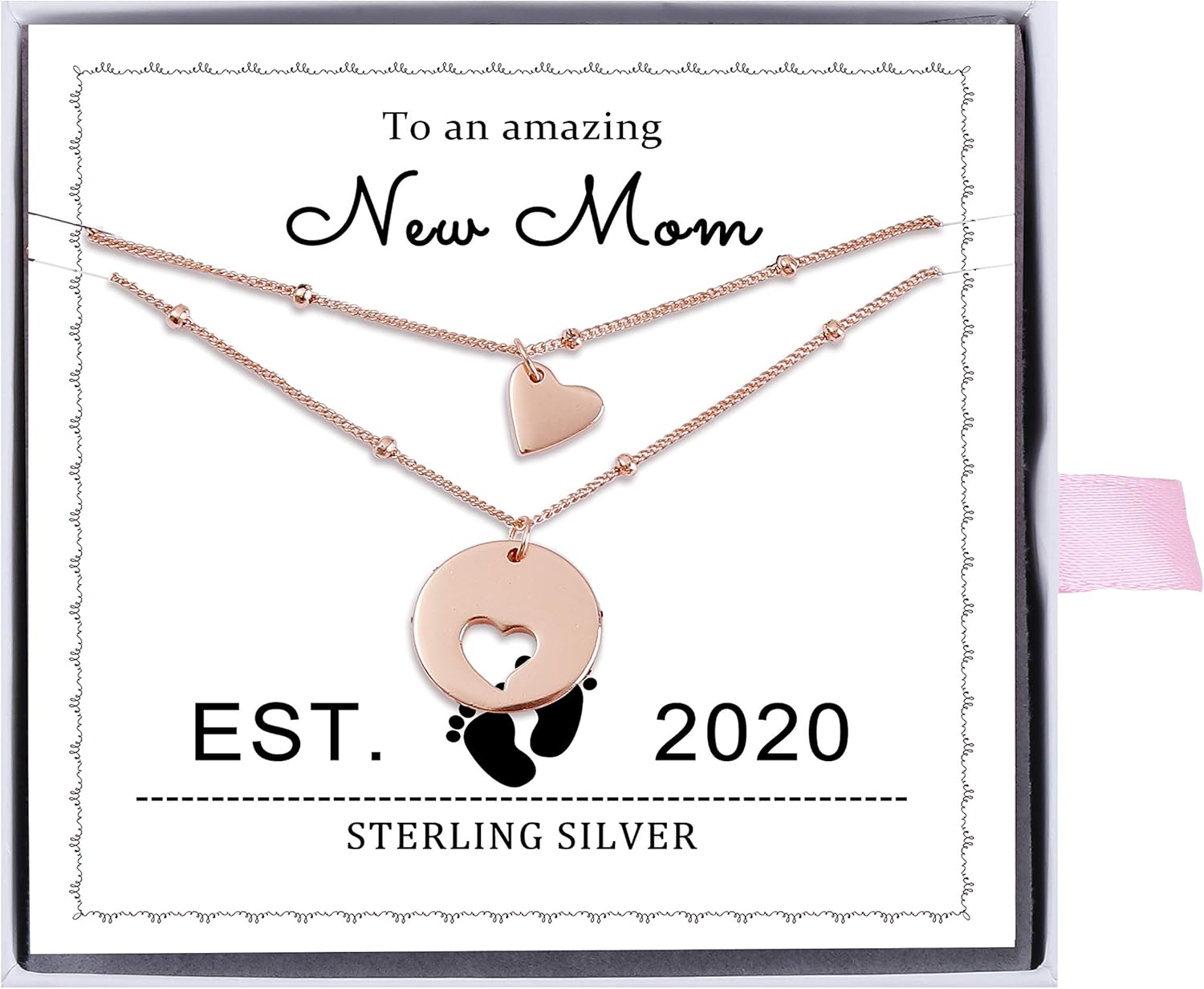 first time mom jewelry rose gold