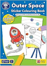 Orchard Toys Orchard Outer Space Colouring Book 21cm x 29cm 35 Stickers