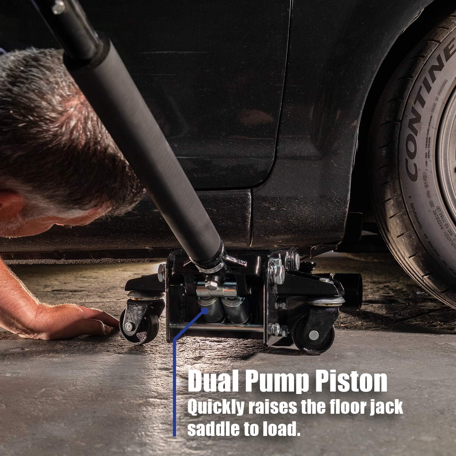 Arcan 2 Ton Low Profile Quick Rise Steel Floor Jack A20015 / XL20 , Black , 26 Inch: Home Improvement