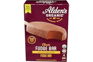 ALDEN'S ORGANIC Aldens Organic Fudge Ice Cream Bar, 2.5 Fluid Ounce - 4 count per pack - 12 packs per case.