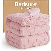 Bedsure GentleSoft King Size Blanket for Bed - Super Soft Cozy Blankets for Women Men Girls, Large Fuzzy Fleece Throw for Bedroom Decor, Pink,108x90 Inches