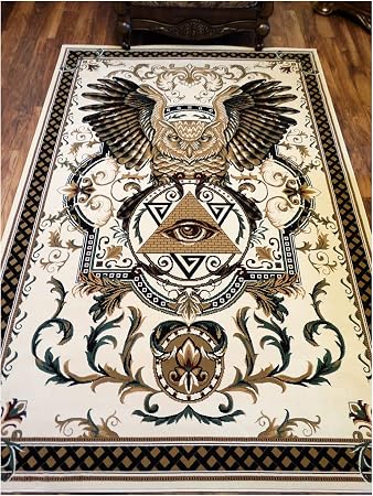 Amazon De Freimaurer Teppich 15 2 X 22 9 Cm Freimaurer Motiv