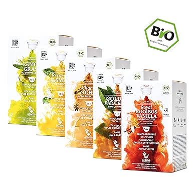 Orient Express Box - 5 x 16 BIO Teekapseln von My-TeaCup | Kompatibel mit Dolce Gusto®-Maschinen | 100% kompostierbare Kapsel