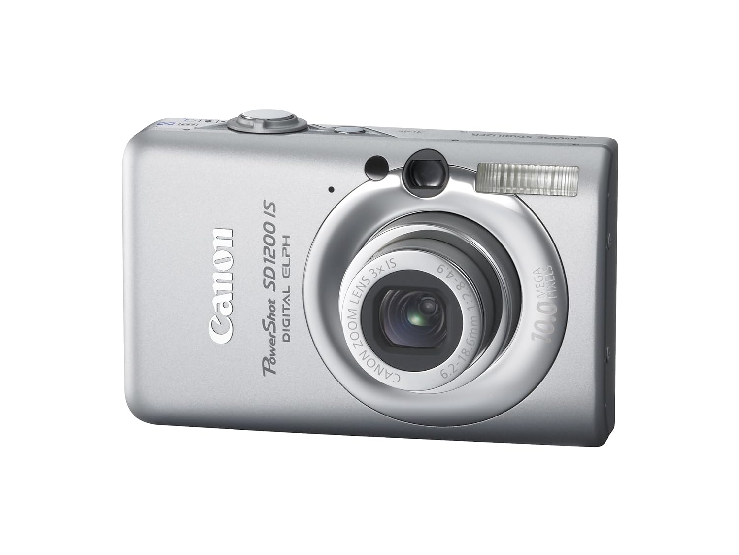 Amazon.com : Canon PowerShot SD1200IS 10 MP Digital Camera with 3x Optical  Image Stabilized Zoom and 2.5-inch LCD (Silver) : Point And Shoot Digital  Cameras ...
