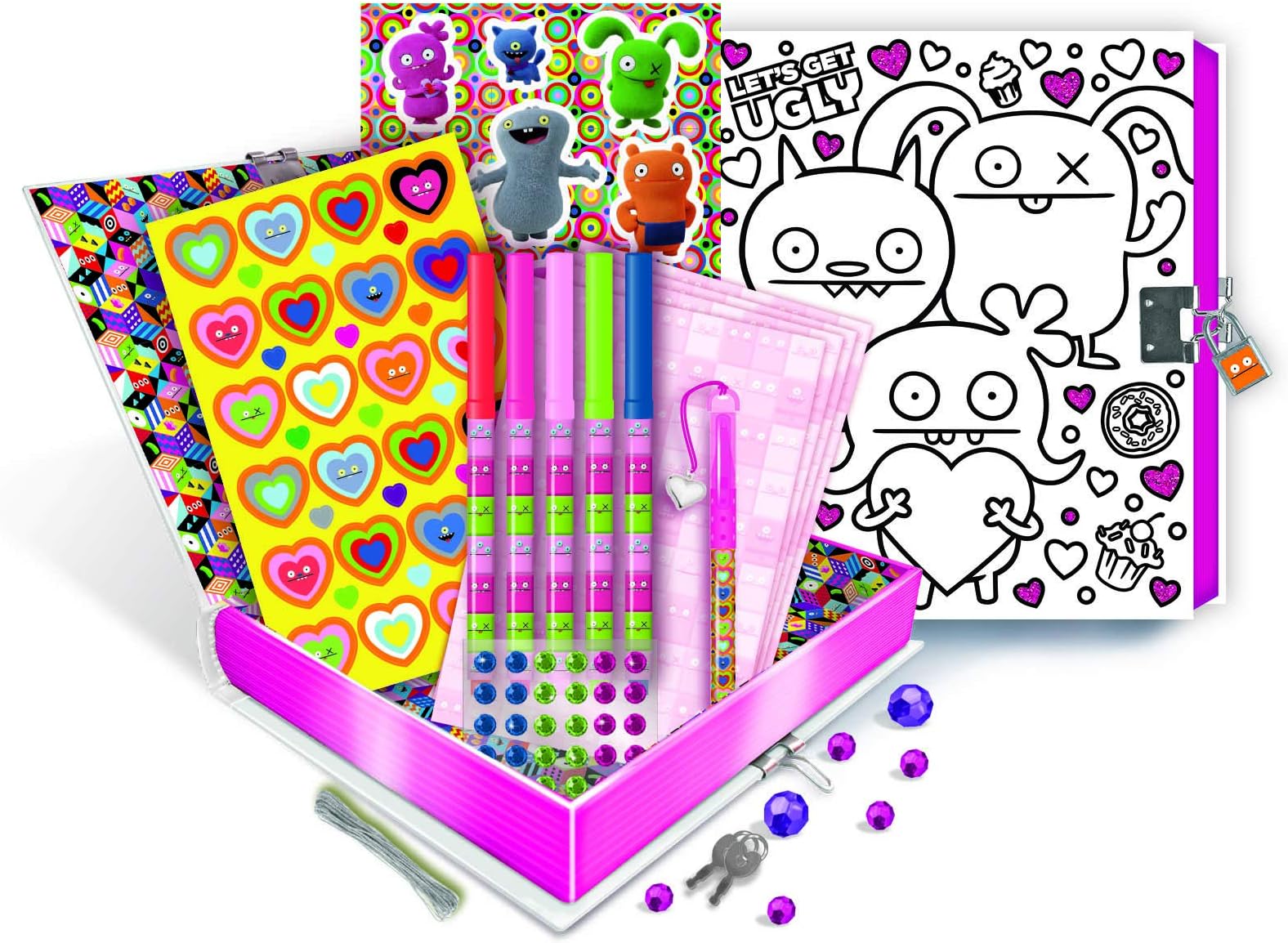 Ugly Doll Craft Kit Kids Keepsake Box Kit for Art or Storage with Lock