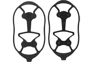 HARRIER HARDWARE Harrier Winter Ice Walking Traction, Over-Shoe Snow Cleats, Black, One Size Fits Most