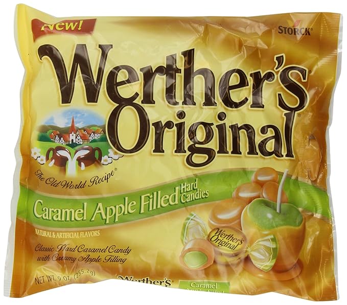 Werther's Caramel Apple Filled Candy, Original, 9 Ounce Grocery & Gourmet Food