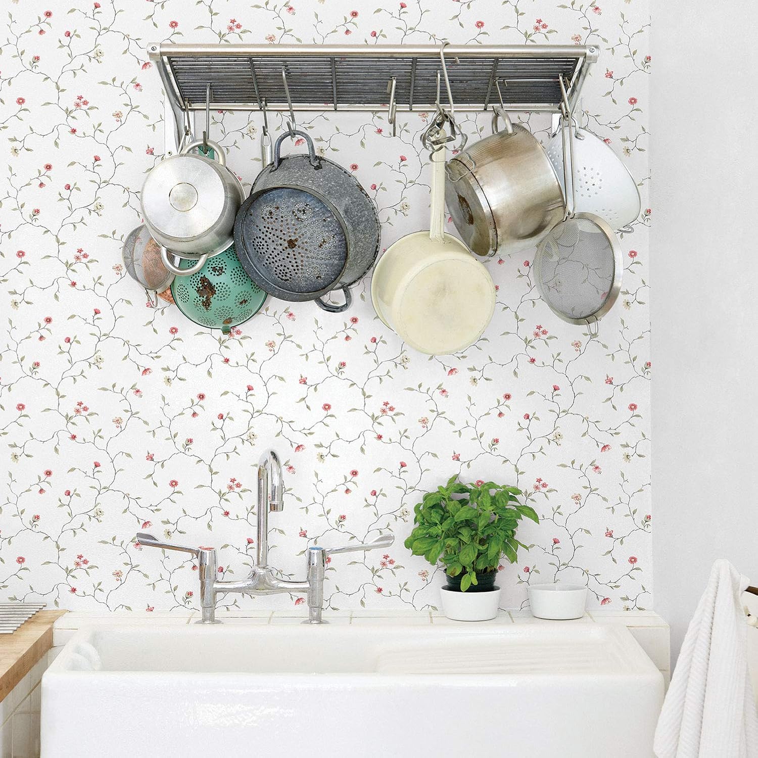 Galerie G12262 Kitchen Recipes Wallpaper, Red, Red / Cream - Image 3