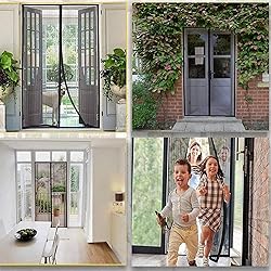 GOUER Mosquito Screen Door, 130x215cm Keep Bugs Out
