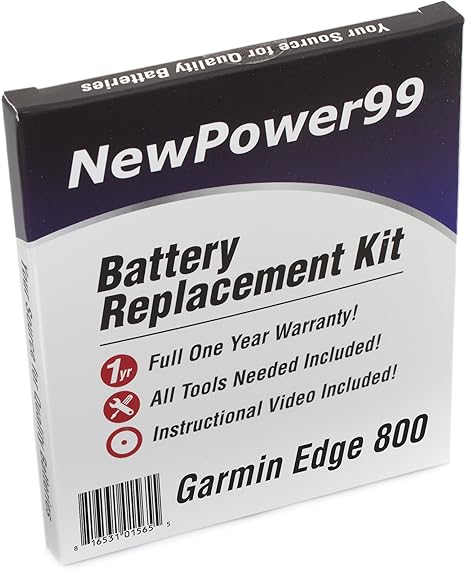 Newpower99 Battery Kit With Tools Video Instructions And Battery For Garmin Edge 800 Health Personal Care Amazon Com