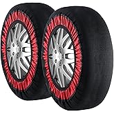 VEVOR Automotive Snow Socks for Tires, Full Coverage Tire Socks with Polyester Fiber, Snow Traction Tire Cover for Car, SUV, 