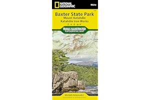 Baxter State Park Map [Mount Katahdin, Katahdin Iron Works] (National Geographic Trails Illustrated Map, 754)
