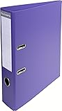 Exacompta A4 Prem'Touch PVC Lever Arch File, 2 Ring, 70 mm Spine, Dark Purple