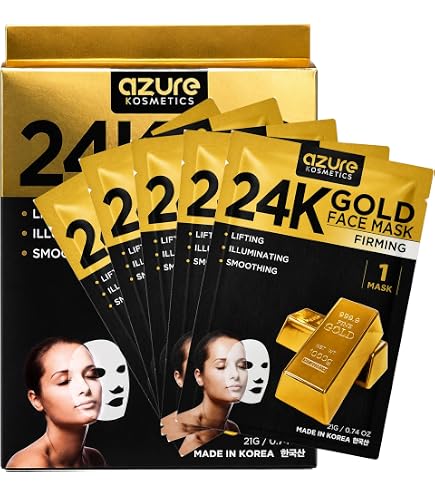 Amazon.com : AZURE 24K Gold and Caviar Anti Aging Luxury Face Mask