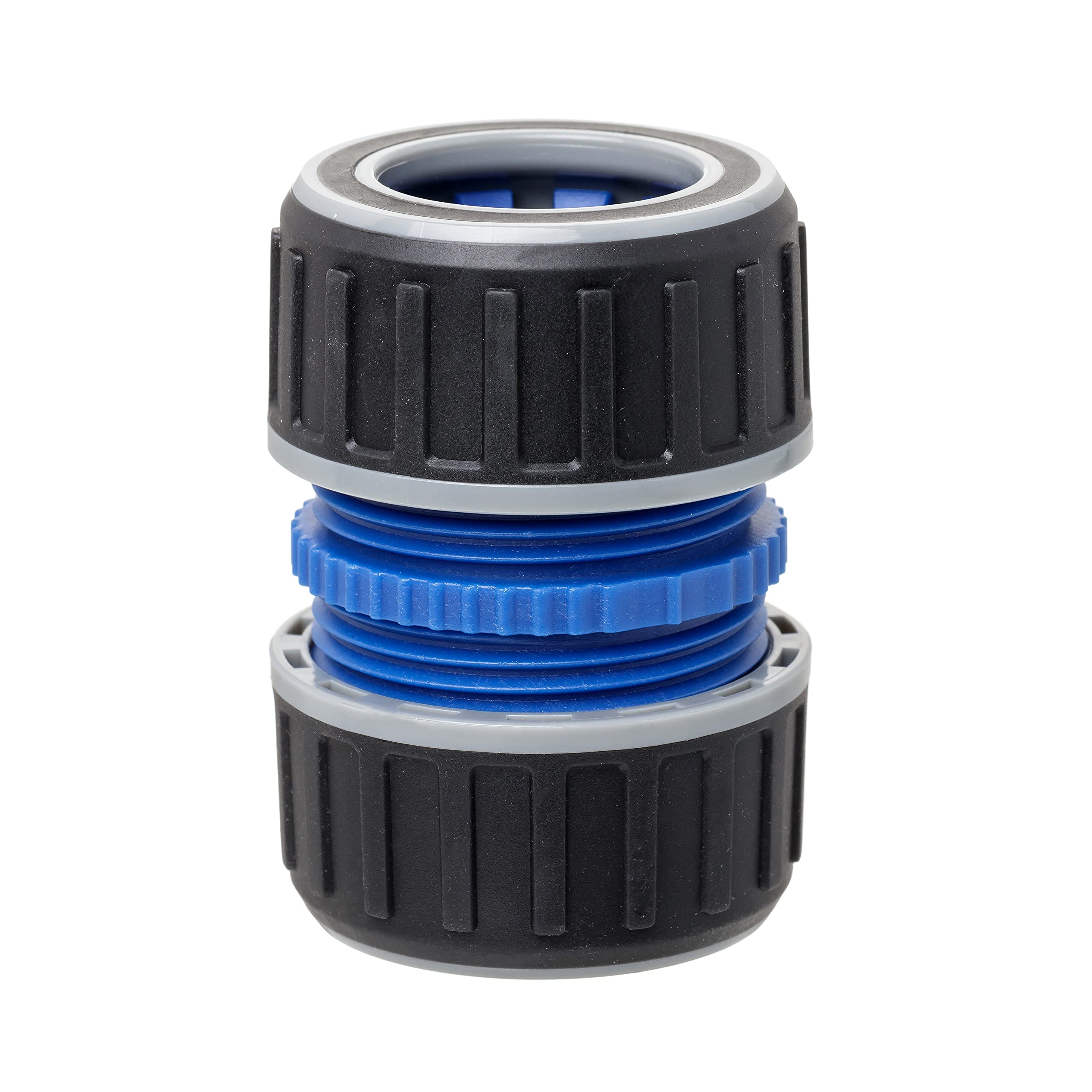 TATAY Premium Hose Mender 3/4" (19mm), Solar Protection, Easy Installation, Grey - Black