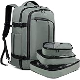 BANGE Carry on Backpack for Men, Airline Approved Duffle Backpack, Waterproof Weekender Daypack for Traveling, Camping and Sports