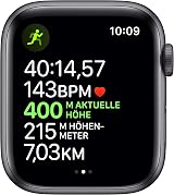 Apple Watch Series 5 GPS 44mm Space Grey Aluminium Black Sport Band S/M M/L view 4