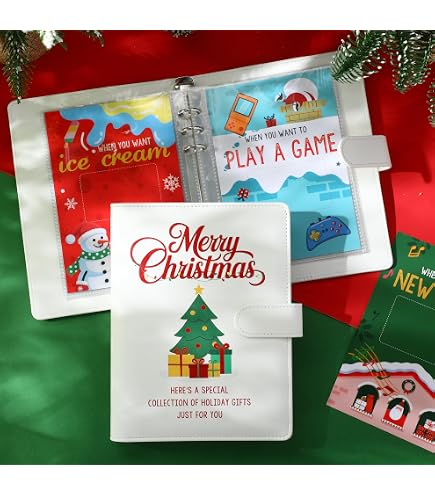 holiday card binder Holiday Cards 3 Ring Binder Album 1"