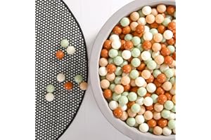 GOGOSO Cream Ball Pit Balls 100 Balls, 2.2 Inch Ball Pool Balls for Baby Fun Toys, Different Shaped for Toddler Ball Pit, Boys Girl Kids Birthday, Tent,Slides