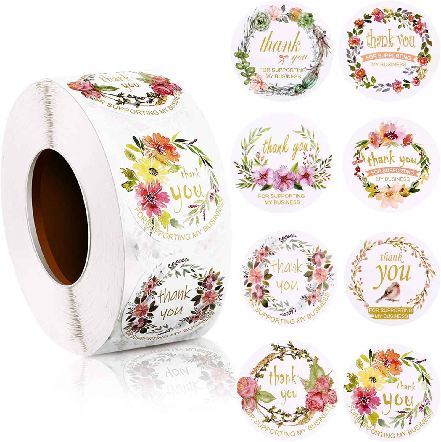 Office Products Seals 1000 Pieces Thank You For Your Order Stickers Decorative Business Stickers Thank You Stickers Round Circle Label Stickers For Envelope Bag Seals Party Supplies