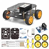 OSOYOO FlexiRover Building Kit for Arduino &ndash; Customizable Robot Car Chassis with 4 TT Motors and Wheels, Ideal for Robotics Development (Not Included Main Board for Arduino)