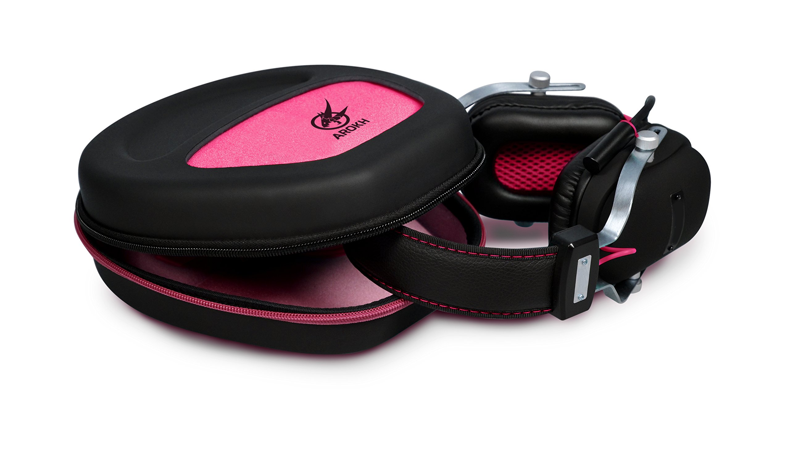 Port AROKH Gaming Headset Case Black/Pink