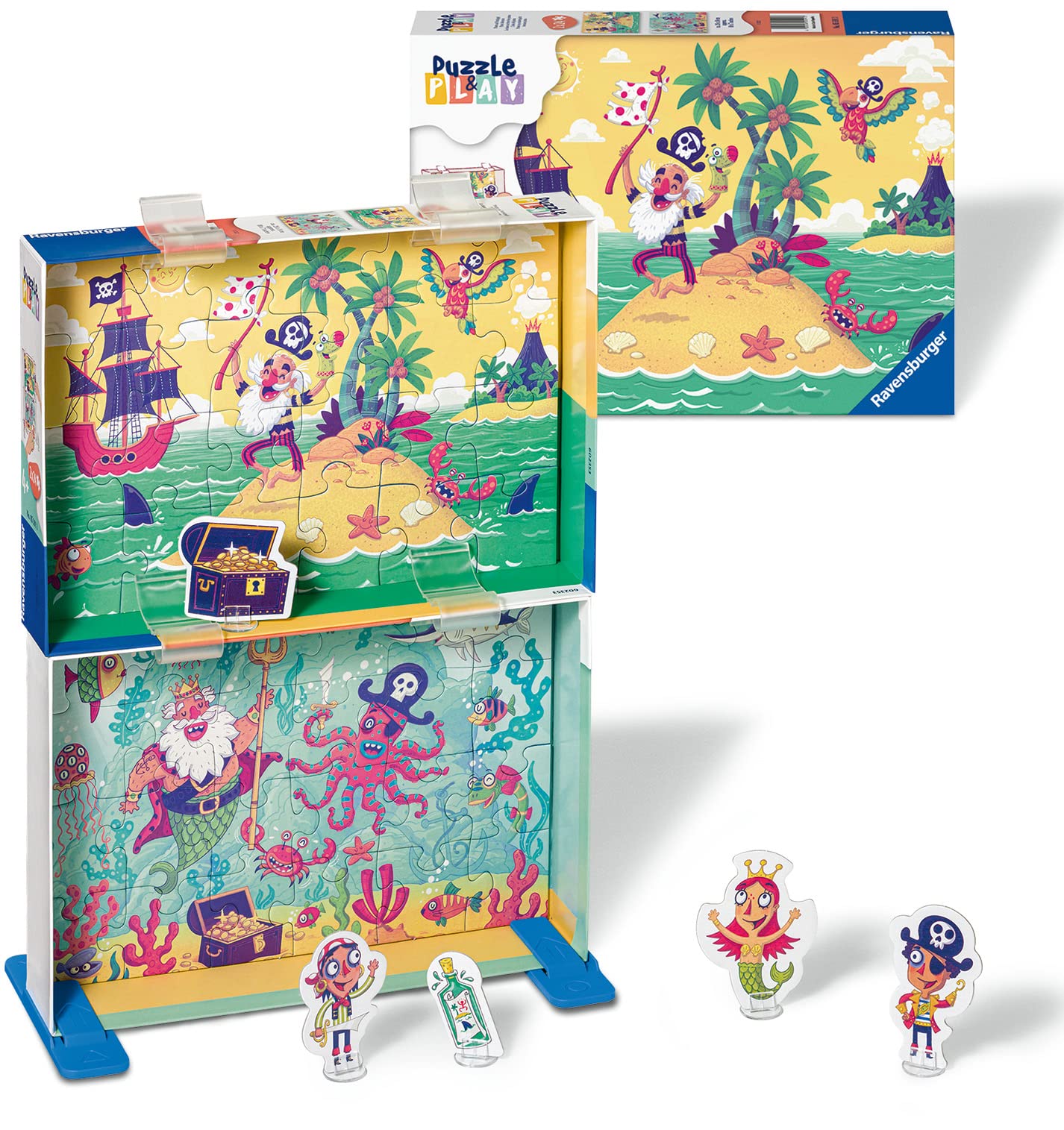 Ravensburger Pirate Adventure Puzzle & Play Childrens Toys And Games For Kids Ages 4 Years Up -2X 24 Piece Jigsaws