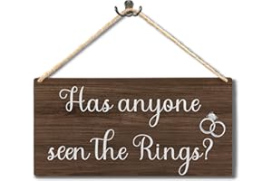 Ryeolo Ring Bearer Sign - Rustic Wedding Decorations, Here Comes the Bride, 11.8x5.9 Inch Wall Pediment