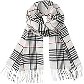 CALVIN & OLIVIA Cashmere Feel Scarf Soft Winter Soft Tartan Plaid Fashion Scottish Check Multi-Color Gift for Men Women
