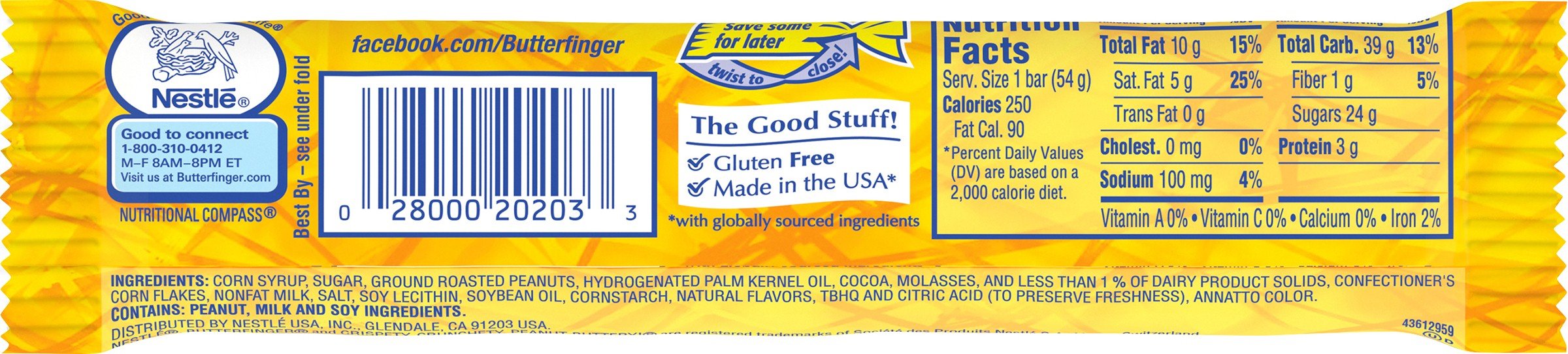 Butterfinger Single, Candy Bars (Pack of 36) Buy Online in UAE