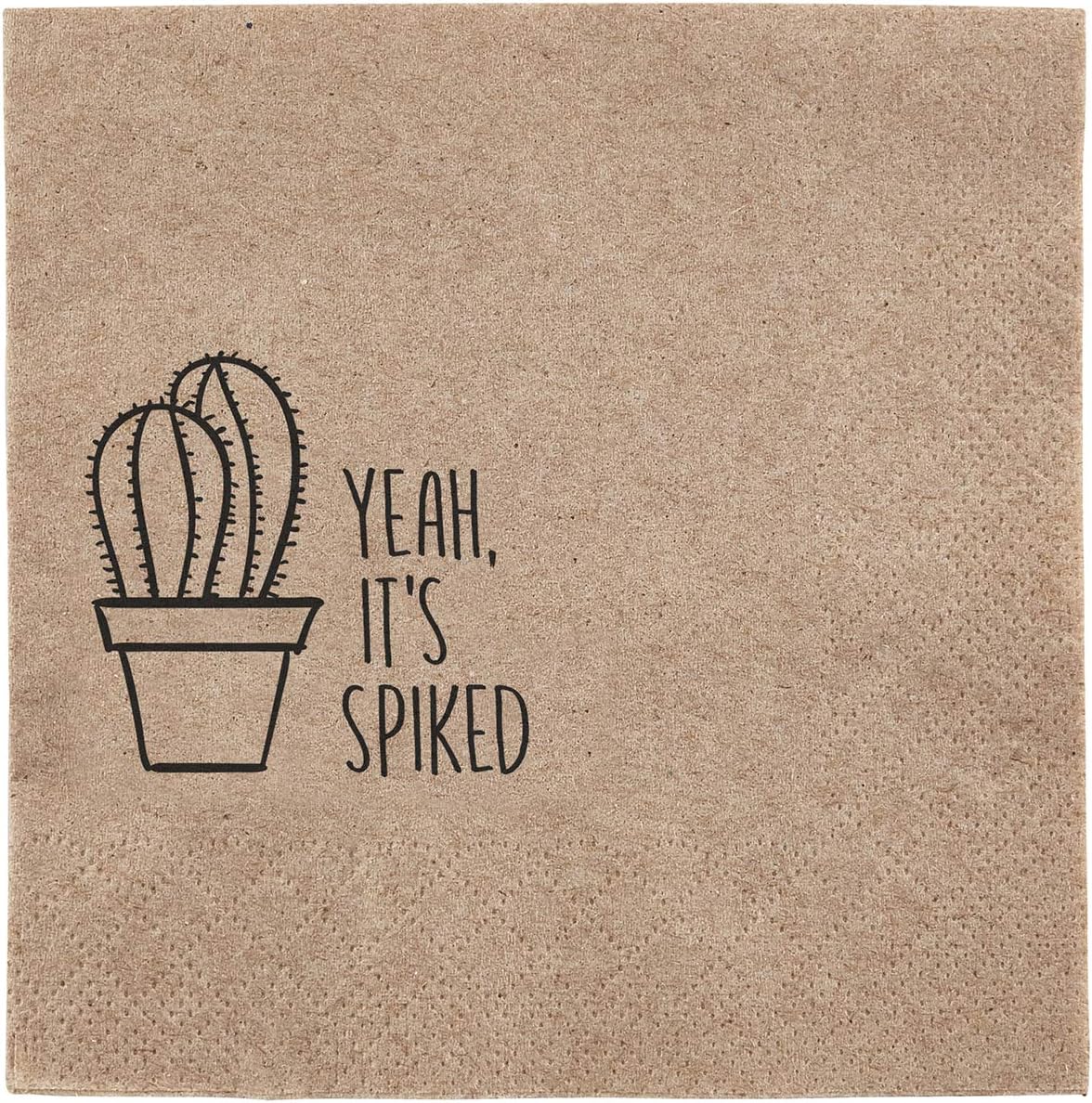 SB Design Studio SIPS Paper Beverage/Cocktail Napkins, Pack of 20, Yeah, It's Spiked