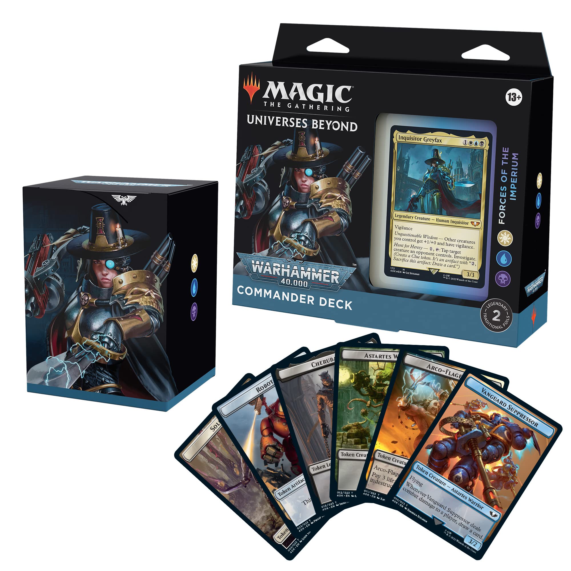 Photo 1 of Magic: The Gathering Universes Beyond: Warhammer 40,000 Commander Deck – Forces of The Imperium