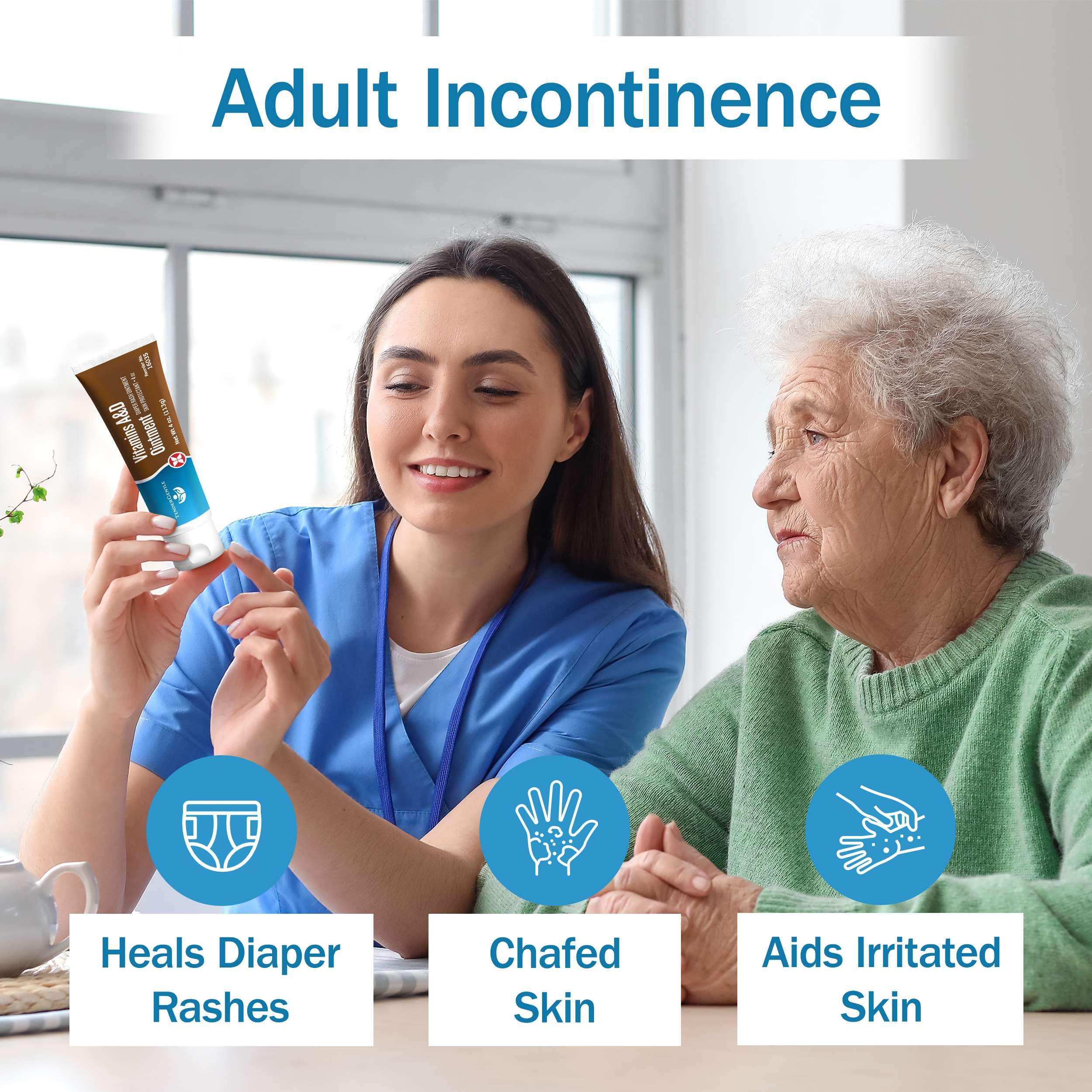 Vitamin A&D Ointment for Baby Diaper Rashes - 4 oz of A and D Ointment for Adults, Seniors, and Babies