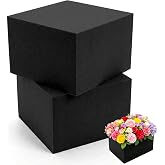 Max Shape Black Floral Foam Blocks 4.02"x4.02"x2.99" for Artificial &amp; Dried Flowers, Reusable Floral Foam Blocks, Water Resistant Flower Foam Blocks, Dry Floral Foams for Artificial Flowers 2Pack