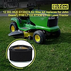 Butom GY20574 Air Filter for John Deere LT155 LT133