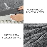 Bedsure Large Dog Bed Washable Orthopedic Pillow Grey 89x56x7.6cm view 4