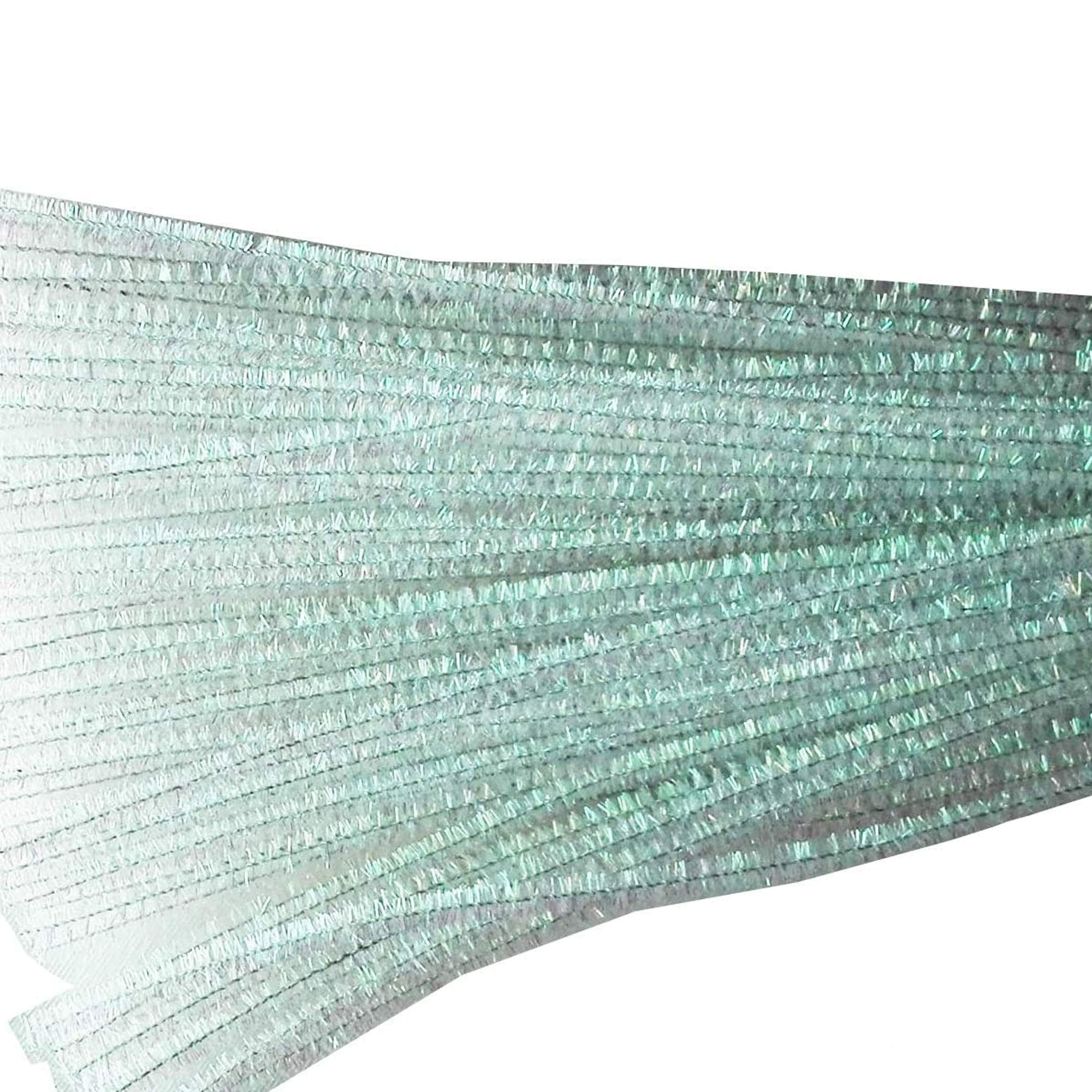 Carykon Pack of 100 Glitter Tinsel Creative Arts Pipe Cleaners - 12 Inch (iridescent White)