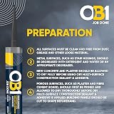 OB1 Anthracite Multi-Surface Sealant & Adhesive 290ml Hybrid Tech view 2