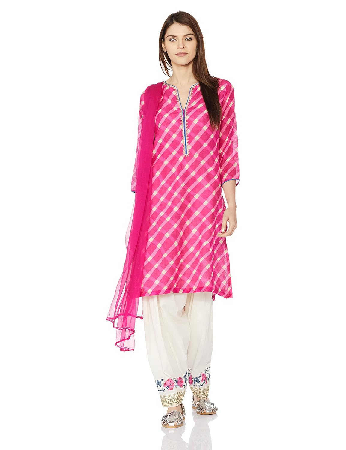 biba women's straight salwar suit