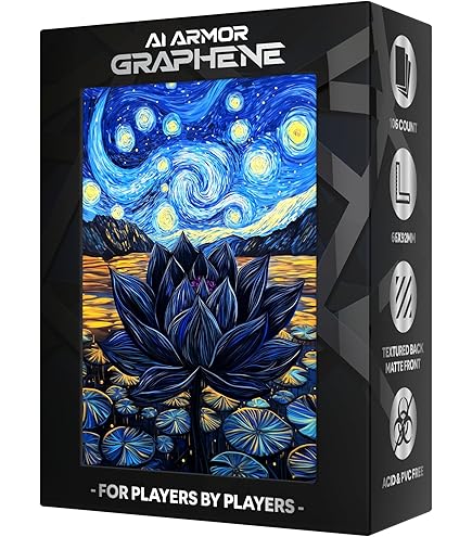 Forest Black Lotus TCG Sleeves - 100ct Textured Matte Card Protectors | MTG Art Sleeves