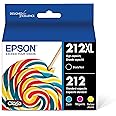 EPSON T212 Claria -Ink High Capacity Black & Standard Color -Cartridge Combo Pack (T212XL-BCS) for select Epson Expression an