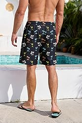 Lzzidou Men's Swim Trunks Mesh Lining Bathing Suit