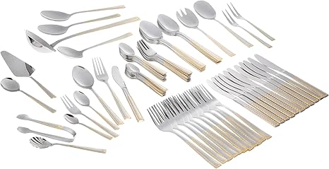 Mulex 200101/84DV Carolina - Cubertería de Acero Inoxidable 18/0 con