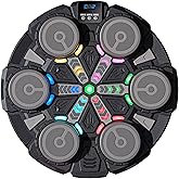 Lechonix Music Boxing Machine for Kids—Bluetooth Wall Mounted Punching Workout Equipment with Rhythm Lights & Gloves, Sport Toys Gifts for 6,7,8,9,10+ Year Old Boys Girls Home Funny Exercise