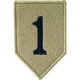 1st Infantry Division OCP Hook &amp; Loop Patch