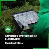 Paperdry Waterproof Clipboard A4 Portrait Black PVC with Cover view 2