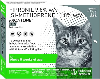 frontline plus flea & tick cat & kitten treatment