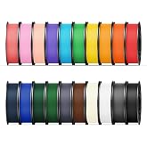 UJOYBIO 20 Color Bundle Elite PLA+ 3D Printer Filament, Multicolor Pack 4kg | High Speed 3D Printing Filament, Individually Vacuum Packed, Plant Based PLA+ 1.75mm, 0.2kg per Spool, 20 Pack, 4kg Total