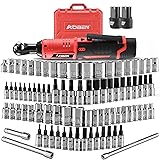 AOBEN Cordless Electric Ratchet Wrench with 83pc